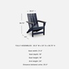 image:imageSignature Design by Ashley Karson City HDPE Adirondack Chair GreenDark Navy