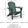 image:imageSignature Design by Ashley Karson City HDPE Adirondack Chair GreenGreen