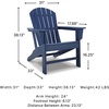 image:imageSignature Design by Ashley Karson City HDPE Adirondack Chair GreenNavy Blue