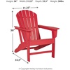 image:imageSignature Design by Ashley Karson City HDPE Adirondack Chair GreenRed