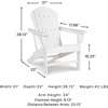 image:imageSignature Design by Ashley Karson City HDPE Adirondack Chair GreenWhite