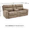 image:imageSignature Design by Ashley NextGen DuraPella Power Reclining Sofa SandBeige