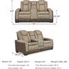 image:imageSignature Design by Ashley NextGen DuraPella Power Reclining Sofa SandBeige