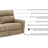 image:imageSignature Design by Ashley NextGen DuraPella Power Reclining Sofa SandBeige