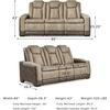 image:imageSignature Design by Ashley NextGen DuraPella Power Reclining Sofa SandBeige