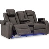 image:imageSignature Design by Ashley NextGen DuraPella Power Reclining Sofa SandDark Gray