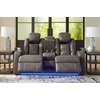 image:imageSignature Design by Ashley NextGen DuraPella Power Reclining Sofa SandDark Gray