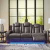 image:imageSignature Design by Ashley NextGen DuraPella Power Reclining Sofa SandDark Gray