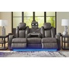 image:imageSignature Design by Ashley NextGen DuraPella Power Reclining Sofa SandDark Gray