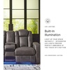 image:imageSignature Design by Ashley NextGen DuraPella Power Reclining Sofa SandDark Gray