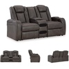 image:imageSignature Design by Ashley NextGen DuraPella Power Reclining Sofa SandDark Gray