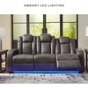 image:imageSignature Design by Ashley NextGen DuraPella Power Reclining Sofa SandDark Gray