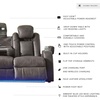 image:imageSignature Design by Ashley NextGen DuraPella Power Reclining Sofa SandDark Gray