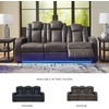image:imageSignature Design by Ashley NextGen DuraPella Power Reclining Sofa SandDark Gray