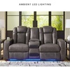 image:imageSignature Design by Ashley NextGen DuraPella Power Reclining Sofa SandDark Gray