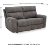 image:imageSignature Design by Ashley NextGen DuraPella Power Reclining Sofa SandGrey