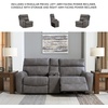 image:imageSignature Design by Ashley NextGen DuraPella Power Reclining Sofa SandGrey