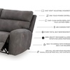 image:imageSignature Design by Ashley NextGen DuraPella Power Reclining Sofa SandGrey