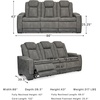 image:imageSignature Design by Ashley NextGen DuraPella Power Reclining Sofa SandGrey