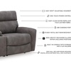 image:imageSignature Design by Ashley NextGen DuraPella Power Reclining Sofa SandGrey