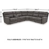 image:imageSignature Design by Ashley NextGen DuraPella Power Reclining Sofa SandGrey