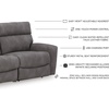 image:imageSignature Design by Ashley NextGen DuraPella Power Reclining Sofa SandGrey