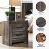 image:imageSignature Design by Ashley Nightstand 2 Drawer White CayboniDark Weathered Gray