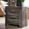 image:imageSignature Design by Ashley Nightstand 2 Drawer White CayboniDark Weathered Gray