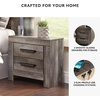 image:imageSignature Design by Ashley Nightstand 2 Drawer White CayboniDark Weathered Gray