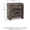 image:imageSignature Design by Ashley Nightstand 2 Drawer White CayboniDark Weathered Gray