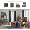 image:imageSignature Design by Ashley Nightstand 2 Drawer White CayboniDark Weathered Gray