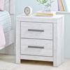 image:imageSignature Design by Ashley Nightstand 2 Drawer White CayboniWhite Planked