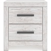 image:imageSignature Design by Ashley Nightstand 2 Drawer White CayboniWhite Planked