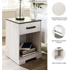 image:imageSignature Design by Ashley Paxberry 1Drawer Nightstand Cubby WhitewashTwotone
