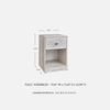 image:imageSignature Design by Ashley Paxberry 1Drawer Nightstand Cubby WhitewashWhitewash