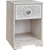 image:imageSignature Design by Ashley Paxberry 1Drawer Nightstand Cubby WhitewashWhitewash