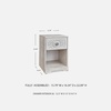 image:imageSignature Design by Ashley Paxberry 1Drawer Nightstand Cubby WhitewashWhitewash