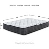 image:imageSignature Design by Ashley Plush 12 Inch Hybrid Mattress with Gel Memory Foam and Edge Support for Cool Sleep and Pressure Relief Twin FiberglassFree Bed In A BoxQueen