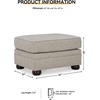 image:imageSignature Design by Ashley Queen Sleeper Sofa Couch Bed Dune BeigeOttoman