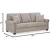 image:imageSignature Design by Ashley Queen Sleeper Sofa Couch Bed Dune BeigeQueen Sofa Sleeper