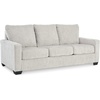 image:imageSignature Design by Ashley Rannis Queen Sleeper Sofa Pewter Pull Out CouchWhite