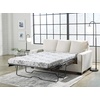 image:imageSignature Design by Ashley Rannis Queen Sleeper Sofa Pewter Pull Out CouchWhite