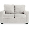 image:imageSignature Design by Ashley Rannis Queen Sleeper Sofa Pewter Pull Out CouchWhite