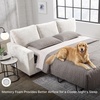 image:imageSignature Design by Ashley Rannis Queen Sleeper Sofa Pewter Pull Out CouchWhite