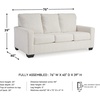 image:imageSignature Design by Ashley Rannis Queen Sleeper Sofa Pewter Pull Out CouchWhite