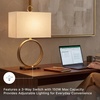image:imageSignature Design by Ashley Table Lamp 28 Inch Gold Rectangle Shade