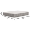 image:imageSignature Design by Ashley Terra Sleep Soft 14 Inch Antimicrobial Natural Talalay Latex Foam Hybrid Mattress with Temperature Regulating for Pressure Relief Queen FiberglassFree Mattress in A BoxKing