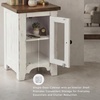 image:imageSignature Design by Ashley Valebeck Chairside End Table with StorageDark Brown  White
