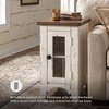 image:imageSignature Design by Ashley Valebeck Chairside End Table with StorageDark Brown  White