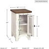 image:imageSignature Design by Ashley Valebeck Chairside End Table with StorageDark Brown  White